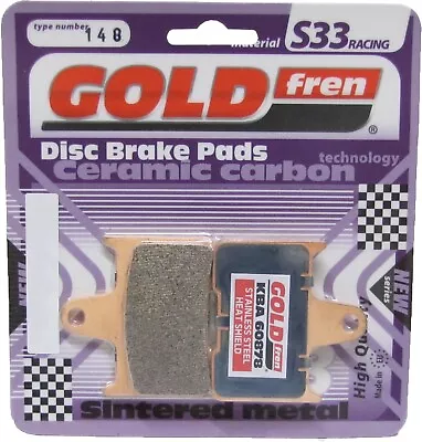 Goldfren S33 Brake Pads Rear For Kawasaki ZZR 1400 2012-2019 • £13.50