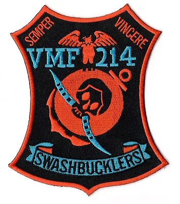 USMC Marine Fighter Squadron 214 (VMF-214)   Swashbucklers  Semper Vincere Patch • $16.99