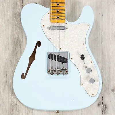 Fender 1969 Telecaster Thinline Guitar Journeyman Relic Maple Aged Sonic Blue • $4750