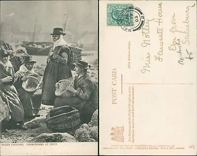 £4 • Buy Welsh Costumes Fisherwoman At Tenby 1903 Salisbury Cancel Tucks 1204