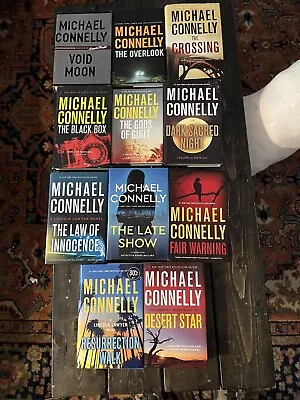 Lot 11 Michael Connelly HVDJ VG+ 10 1st Edition Void Moon Desert Star Late Show • $36