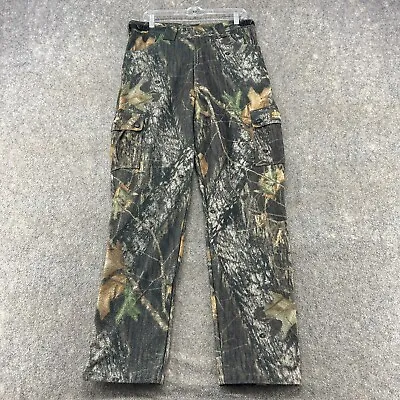 Scentlok Pants Mens M 32x32 Camo Mossy Oak Breakup Fleece Pockets Lined Hunting • $31.45