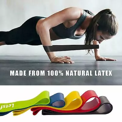 RESISTANCE BANDS SET LOOP Exercise Yoga Elastic Fitness Gym Training Workout  • $11.95