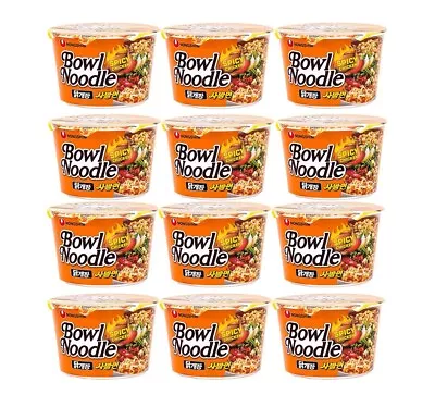 Nongshim Instant Noodles Spicy Chicken Bowl Noodle Soup 100G X 12 BOWLS • £22.99