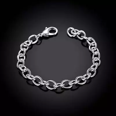 Hot Popular 925 Sterling Silver Charm Classic Bracelet For Women Fashion Jewelry • $2