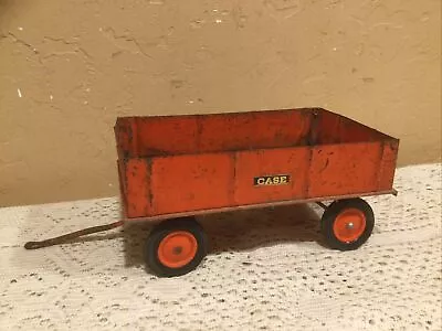 $44 • Buy Vintage 1960’s Ertl Pressed Steel Case Tractor Barge Farm Wagon