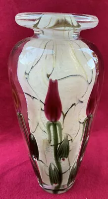 Vandermark Vase With Roses Signed Merritt & Smarr LIMITED EDITION 10/250 6.75  • $275