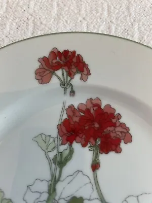 Set Of 7 - Block Spal Geranium Bread Dessert Plates Watercolors Portugal Floral • $54