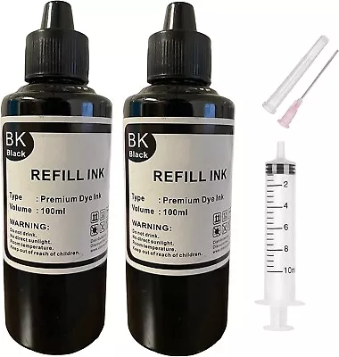 Refill Ink For Canon PG-210 PG-240XL CL-211 PIXMA MX439 MG4220 MG2220 2x100ml • $9.98