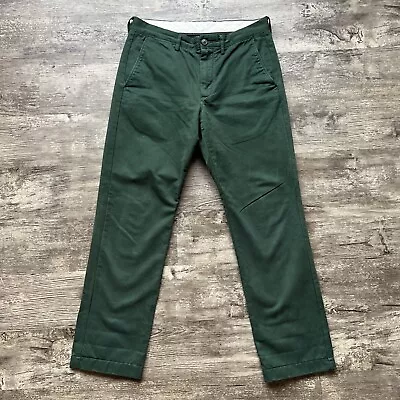 J Crew Chino Pants Mens 31 X 30 Forest Green Urban Slim Broken In Non Stretch • $24.74