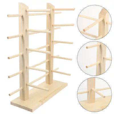 $19.99 • Buy 10 Pair Sunglasses Wood Glasses Display Rack Shelf Eyeglasses Show Stand Holder