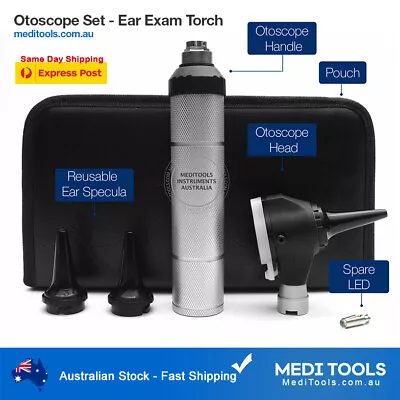 Otoscope ENT Diagnostic Set Ear Exam Medical Students Ear Wax Torch Premium  • $62.40