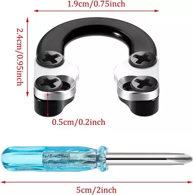 2 Sets Archery D Loop Compound Bow Metal U Nock D Ring Buckle Release Nocking Lo • $15.28