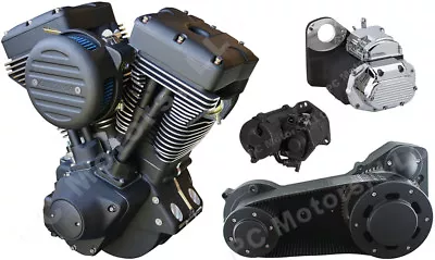 Ultima 120” Matte Black Out Evo Softail Harley Driveline Engine Motor (free S&h) • $6649.99