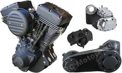 Ultima El Bruto 100” Blackout Evo Softail Harley Driveline Engine Motor Free S&h • $6649.99