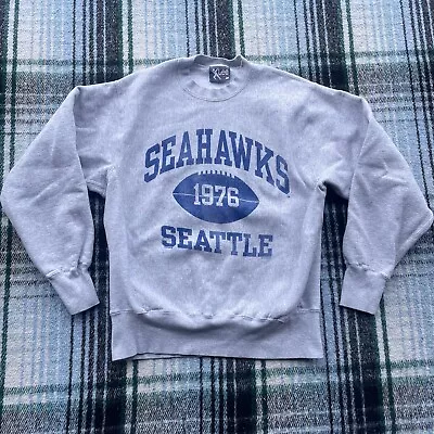 Vintage Seattle Seahawks Reverse Weave Crewneck Sweatshirt Lee Sport Size Large • $29.75