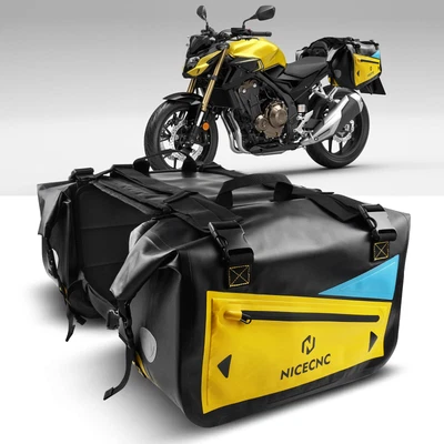 $75.99 • Buy Side Saddle Bags Waterproof For Yamaha V-Star XVS 650 1100 Custom Silverado