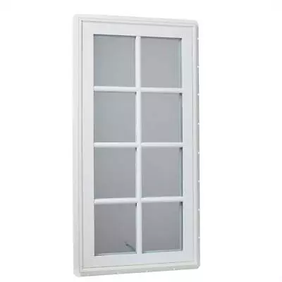 TAFCO WINDOWS Casement Windows47.5 Hx23.5 Wx3.25 D Vinyl W/ Grids + Screen White • $453.38