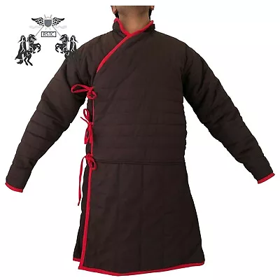 Medieval Cotton Thick Padded Full Sleeves Gambeson Coat Aketon Jacket Armor  • $85