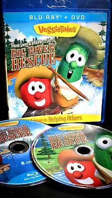 Veggie Tales New! Blu DVD 2 Set Larry's Big River Rescue Helping OthersSawyer • $9.88