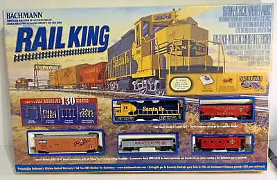 Bachmann Rail King Santa Fe EMD GP40 HO Scale Electric Train Set - NEAR COMPLETE • $185.25