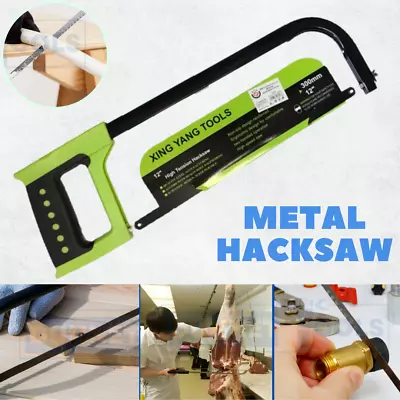 Strong Metal Hacksaw Blade 300 Mm 12 Inch Long Plastic Ergonomic Non Slip Handle • £8.58