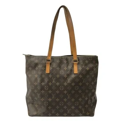 Auth LOUIS VUITTON Cabas Mezzo M51151 Brown Monogram TH1010 Shoulder Bag • $474