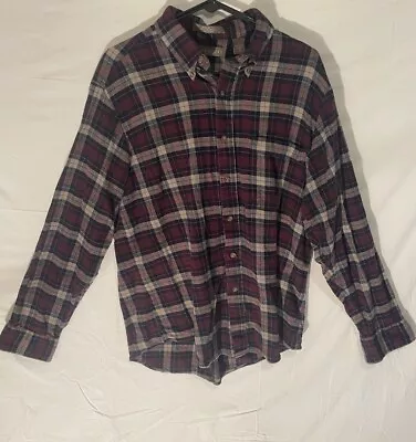 Claybrooke Outdoors Large Mens Flannel Maroon • $13