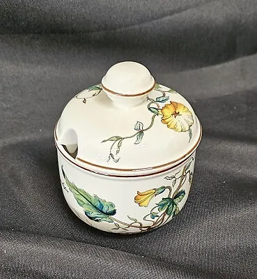 Vintage Villeroy & Boch Botanica Covered Jam/Jelly Bowl W/Lid Convolvulus Jalapa • $40