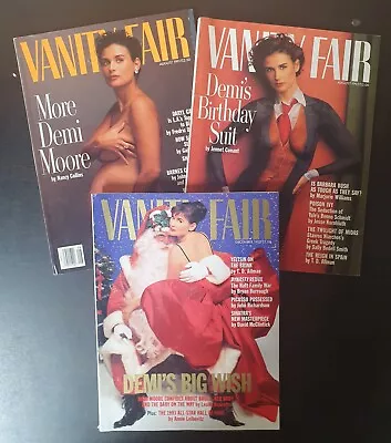 Vanity Fair Magazines Lot Of 3 (1991 1992 1993) • $21