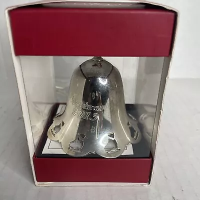 TOWLE 2013 Silver Plated Pierced Bell Christmas Tree Ornament 34th Edition Box • $14.99