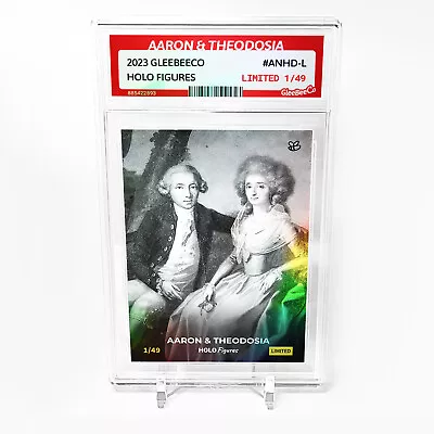 AARON BURR & THEODOSIA BARTOW Card GleeBeeCo Holo Figures #ANHD-L Limited To /49 • $55.20