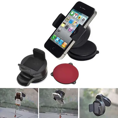 £5.44 • Buy 360 Rotating In Car Mobile Phone Mount Holder Dashboard Windshield Bracket Stand