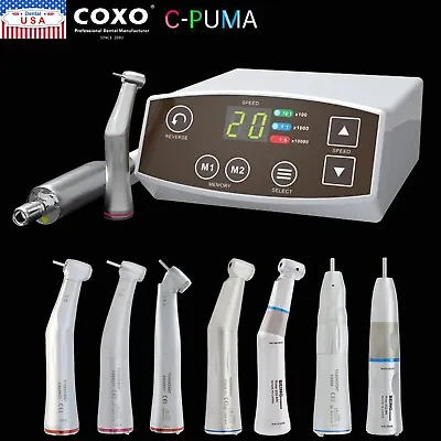 COXO C PUMA Dental Electric Micro Motor Brushless LED 1:5 1:1 Electric Handpiece • $299.99