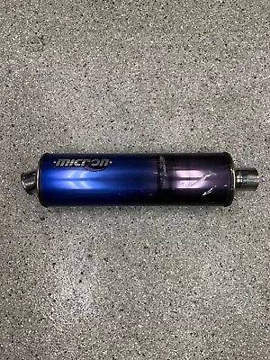 USED MICRON EXHAUST MUFFLER SLIP ON CAN PIPE 57mm  • $150