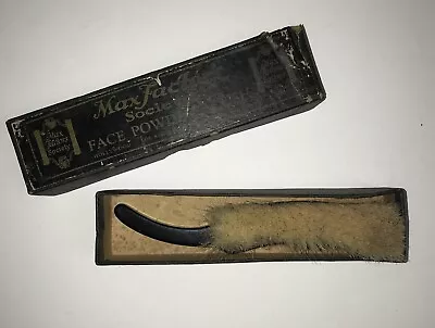 Vintage 1960's Max Factor's Society Face Powder Brush With Box HollywoodLA-USA • $39.99