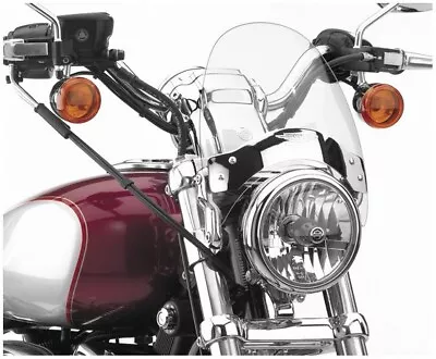 National Cycle Flyscreen Windshield With Chrome Mount Clear #N2530 • $161.95