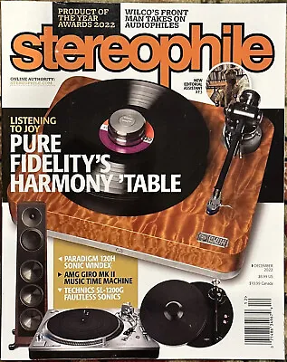 $13.99 • Buy Stereophile Magazine December 2022 Pure Fidelity’s Harmony Table