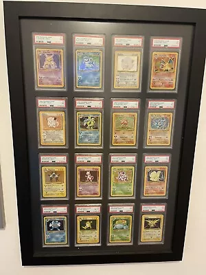 £2000 • Buy Pokemon Base Set 1999 - Complete Collection Of Holo Cards - PSA 7 In CustomFrame