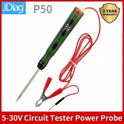 JDiag P50 Car Electrical Circuit Tester Power Probe 5-30V Digital Voltageest Pen • $4.99