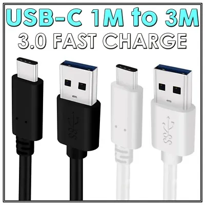 $6.95 • Buy USB-C Male Data FAST CHARGE TYPE-C Charger Cable For Samsung S9 S8 Plus Pixel