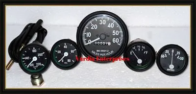 $48.82 • Buy Jeep Willys Speedometer 12 V Fits 1946 66 CJ 2A 3A 3B M38 M38A1 Gauges Kit