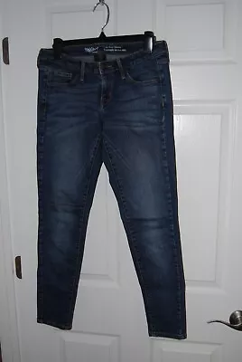 MOSSIMO Juniors Size 8/S 29 Power Stretch Low Rise Skinny Blue Denim Jeans • $11.99