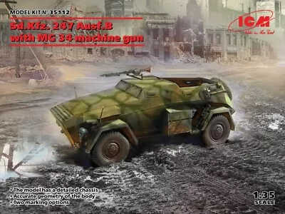 ICM35112 - ICM 1:35 - Sd.Kfz.247 Ausf B With MG34 Machine Gun • £26.24