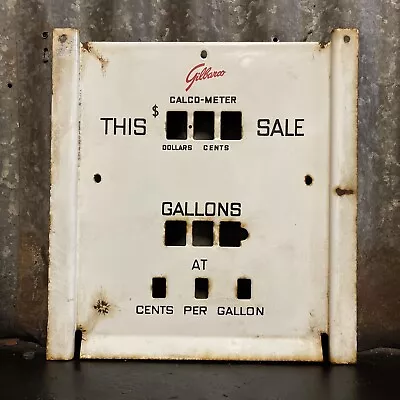 Gilbarco Cm Series Petrol Bowser Pump Enamel Face Plate Vintage • $199