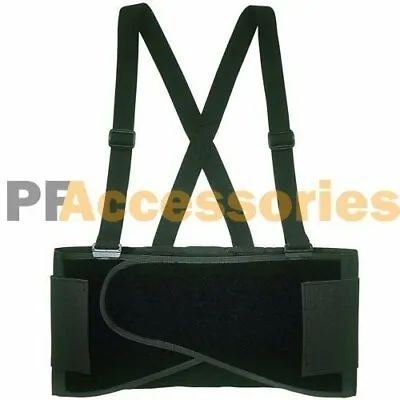 $13.99 • Buy Heavy Duty Lift Lumbar Lower Back Waist Support Belt Brace Suspenders For Work