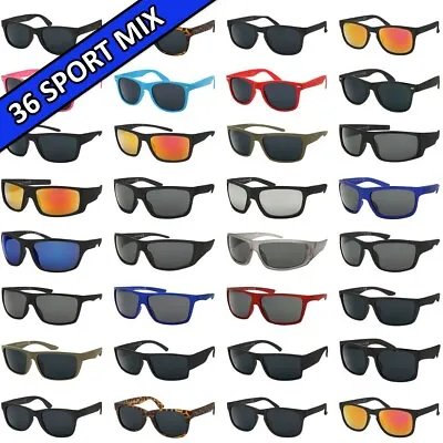 Bulk Sunglasses Wholesale Sport Mix 36 Sunglasses As Pictured New With Tags Sun • $48.95