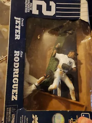 New York Yankees Derek Jeter Alex Rodriguez Figurine 2-Pack McFarlane Toys  • $14.99