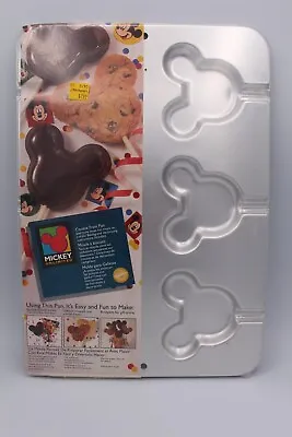 Wilton Disney 1995 Mickey Mouse Cookie Chocolate Desert Mold Baking Pan - New • $19.99