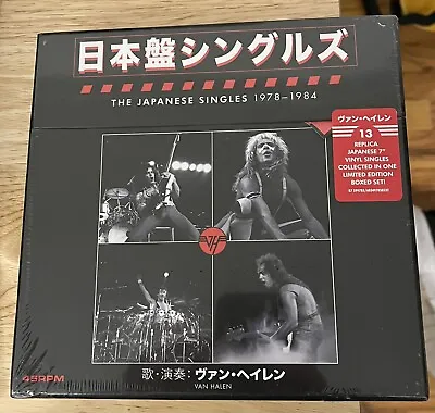 VAN HALEN The Japanese Singles 1978-1984 45RPM 7  Vinyl Box Set NEW SEALED • $114.95